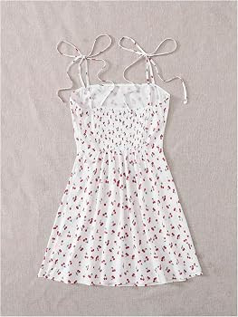 Floerns Women's Ditsy Floral High Waist Cami Short A Line Dress | Amazon (US)