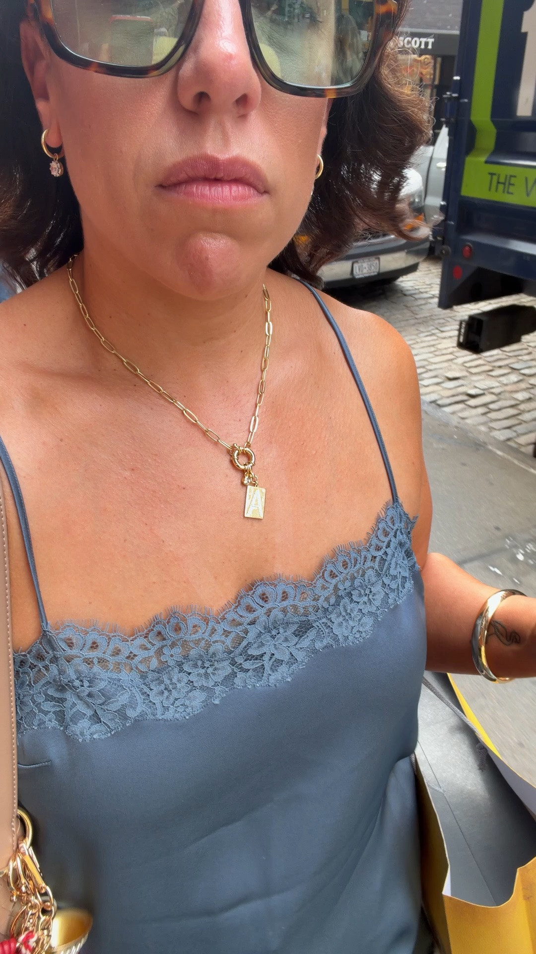 Necklace from @Anthropologie walking around SOHO today!

#LTKdayinmylife #LTKMidsize #LTKNYFW