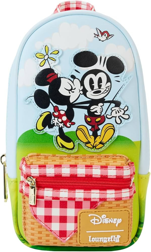 Loungefly Disney Mickey and Friends Picnic Mini Backpack Pencil Case | Amazon (US)