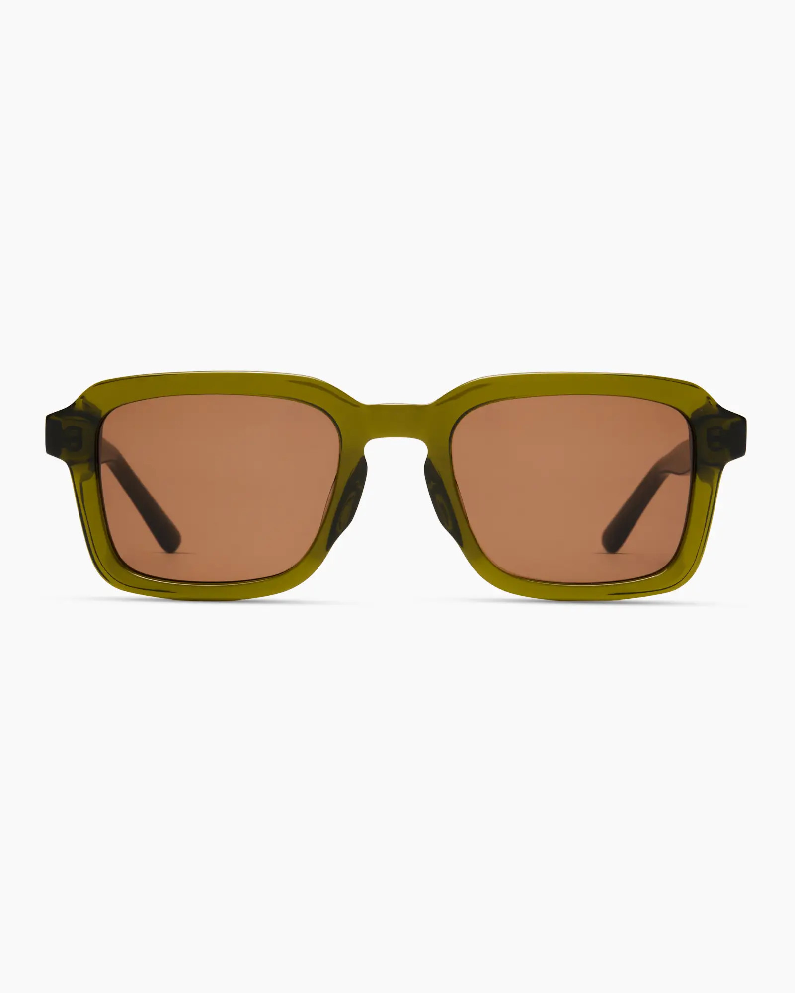 Tulum Polarized Acetate Sunglasses in Moss With Brown Lens | Quince