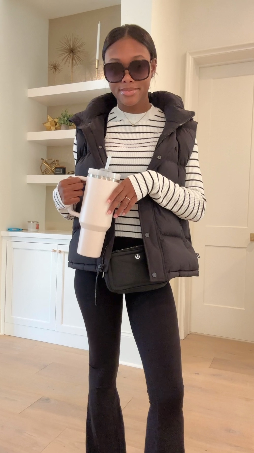 Outfit of the day! Running some errands in this cold weather. Excited I can finally wear leggings and my Aritzia Super Puff Vest again 🤍

#LTKCyberWeek #LTKshoecrush #LTKstyletip