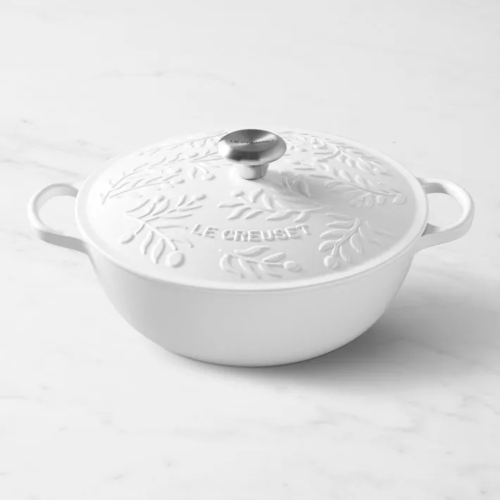 Le Creuset Enameled Cast Iron Olive Branch Collection Saucier | Indigo, 2 1/4 qt.