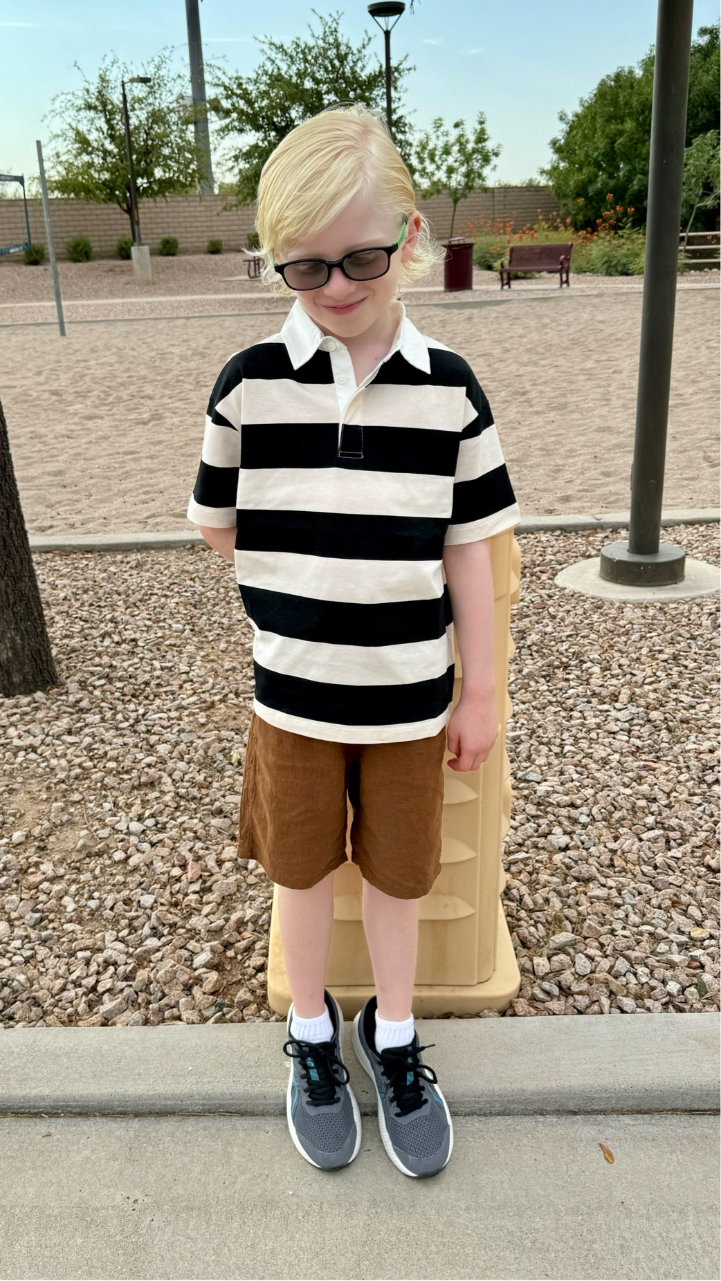 Picture Day Outfit. Boys Back to School Fashion. Kids School Style. Kids Fashion Finds. Boys Rugby Shirt. Boys Linen Pull On Shorts.

#LTKKids #LTKStyleTip #LTKBacktoSchool