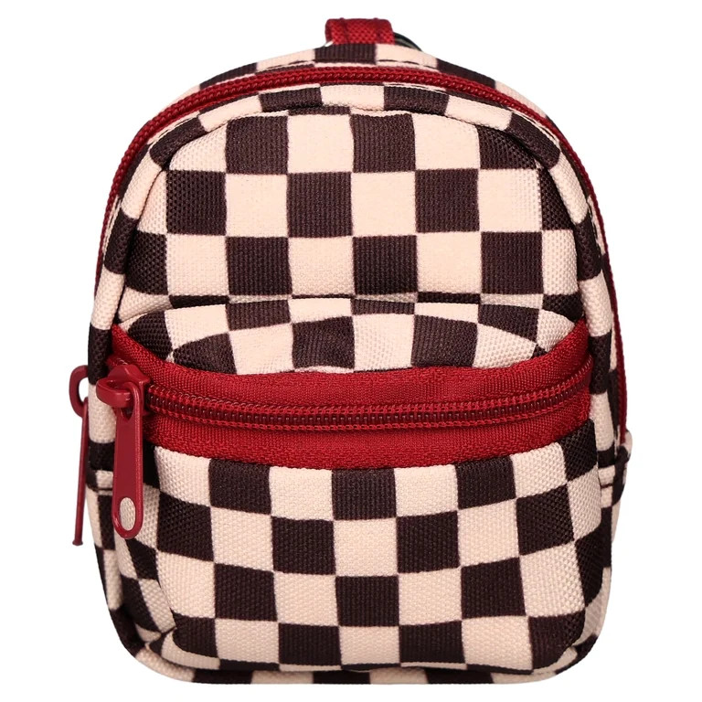 Pen+Gear Western Checkered Mini Backpack Charm, Black and White, 3.55 Inch | Walmart (US)