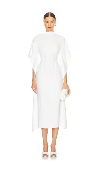 Illusion Winged Dress in Ivory | Revolve Clothing (Global)