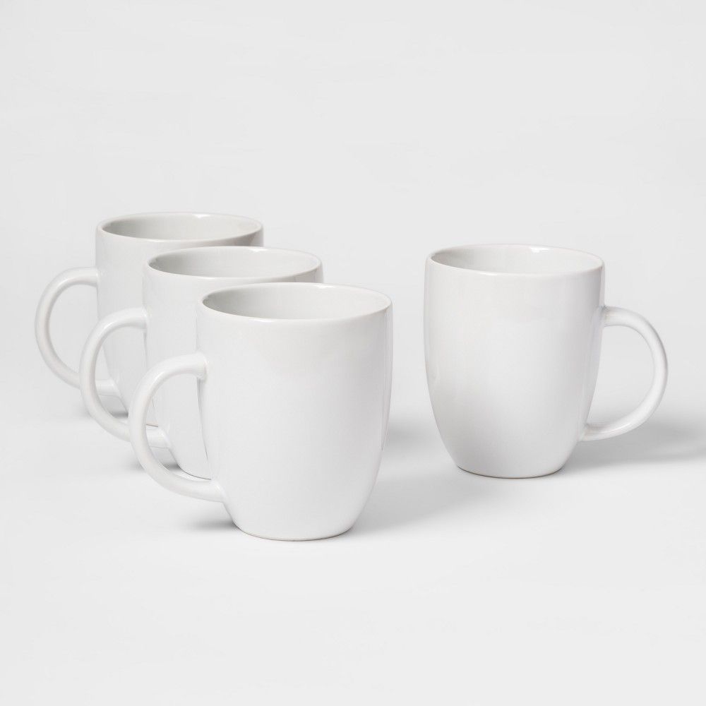 Coupe Mug 14oz Porcelain Set of 4 - Threshold | Target