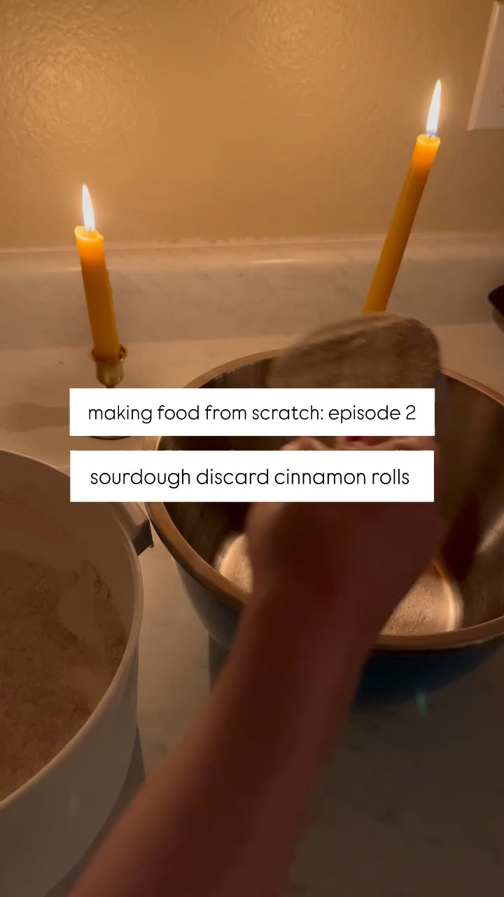 let’s bake sourdough discard cinnamon rolls by candlelight together🕯️ 

recipe details can be found on instagram @thatgenzhomemaker

if you decide to fresh mill your flour like i did, affiliate code GRACEKRAEM20 will save you $20 on a NutriMill grain mill  


#LTKSeasonal #LTKWatchNow #LTKHome