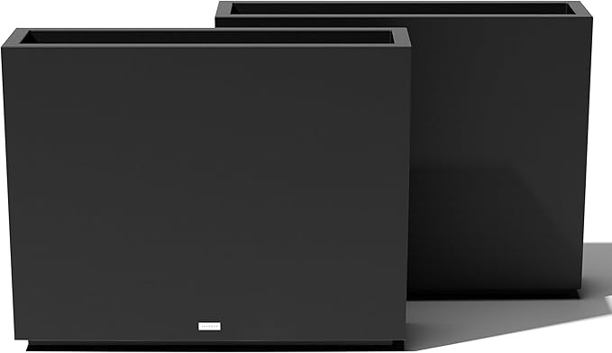 Veradek Block Series Span Plastic Planter - Tall Rectangular Planter for Indoor or Outdoor Patio/... | Amazon (US)