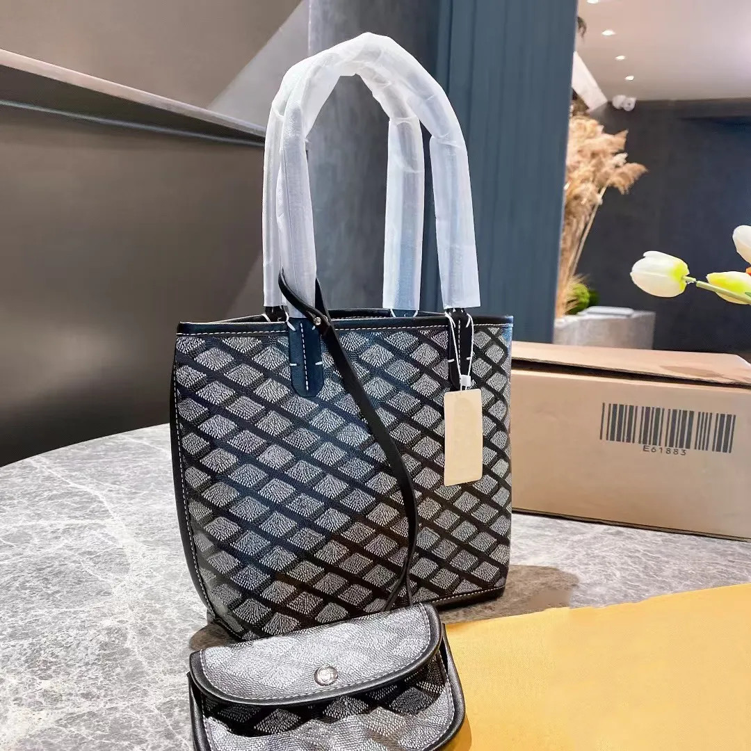 Designer Tote Bag 20cm Double-sided Shopping Bag Luxury Handbag Designer Bag Leather Shoulder Bag... | DHGate