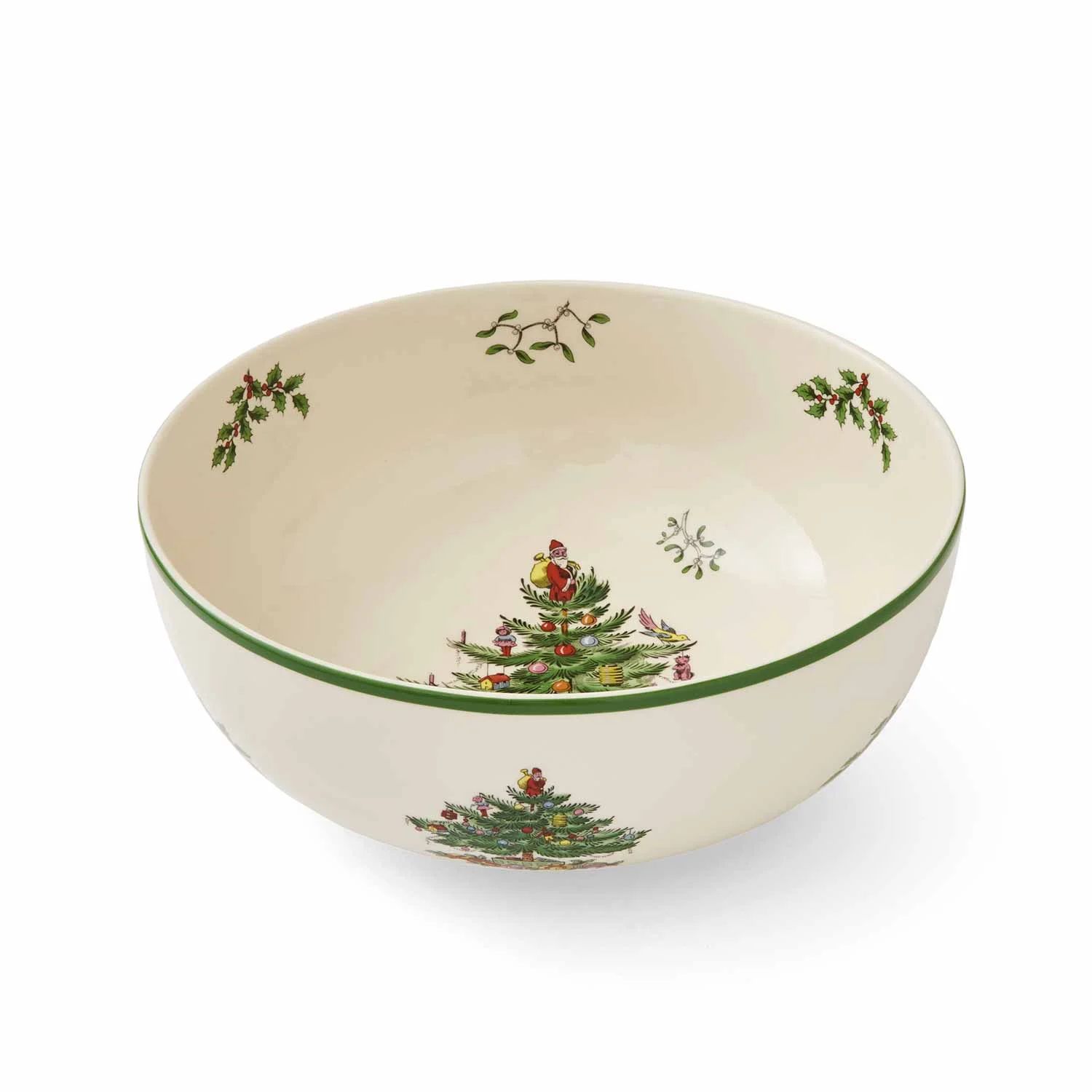 Spode Christmas Tree 9 Inch Serving Bowl for serving Pasta, Salad, Fruit and Side Dishes, Made of... | Walmart (US)