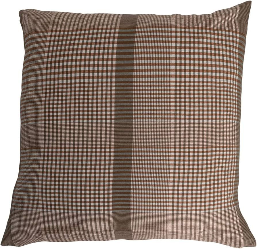 Creative Co-Op Woven Cotton Pillow, 28" L x 28" W x 2" H, Multicolor | Amazon (US)