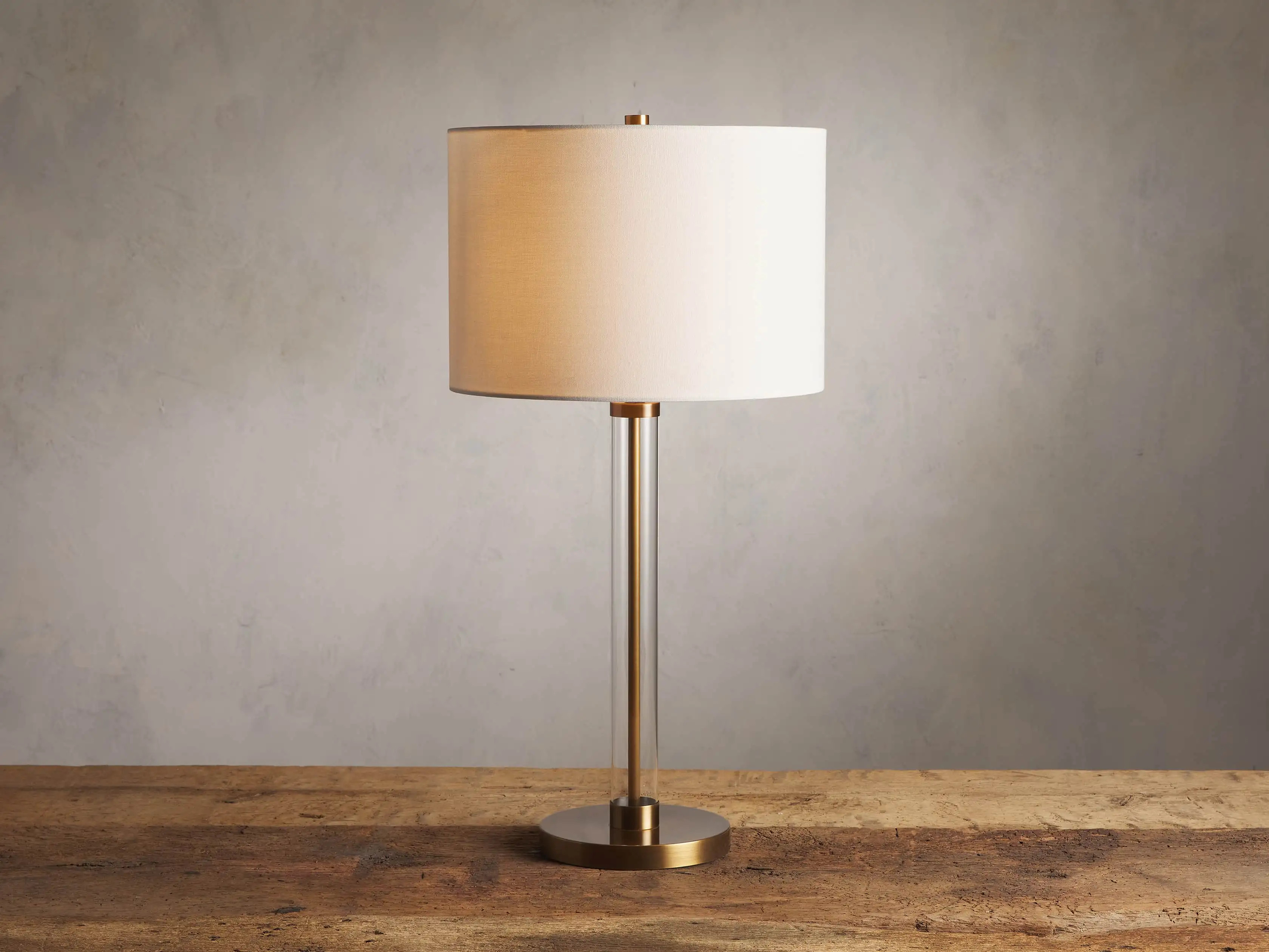 Glass Column Table Lamp | Arhaus