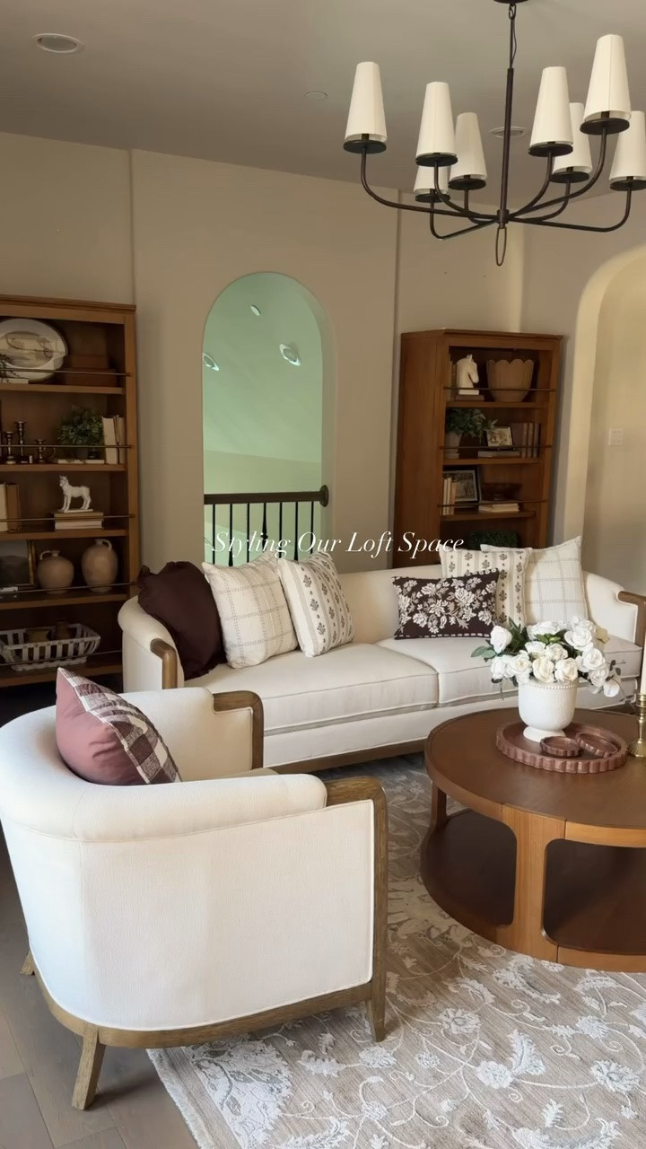 Look at this loft space 😍 our amazing book shelves AND the Campbell Accent chairs are on sale!!

#LTKSeasonal #LTKHome