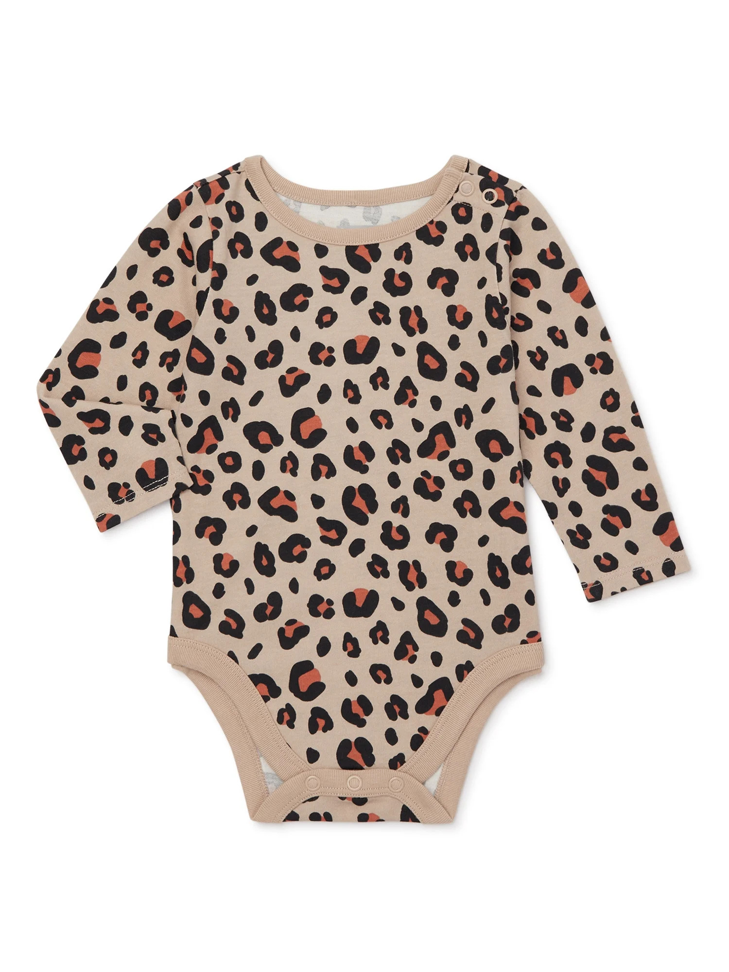 Garanimals Baby Girl Long Sleeve Print Bodysuit, Sizes 0-24 Months | Walmart (US)