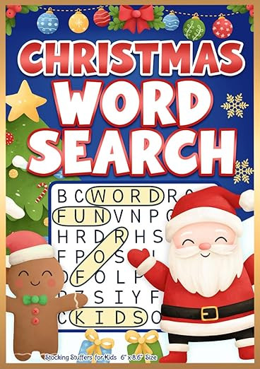 Stocking Stuffers for Kids: Christmas Word Search Activity Book with Mazes and Coloring For Boys ... | Amazon (US)