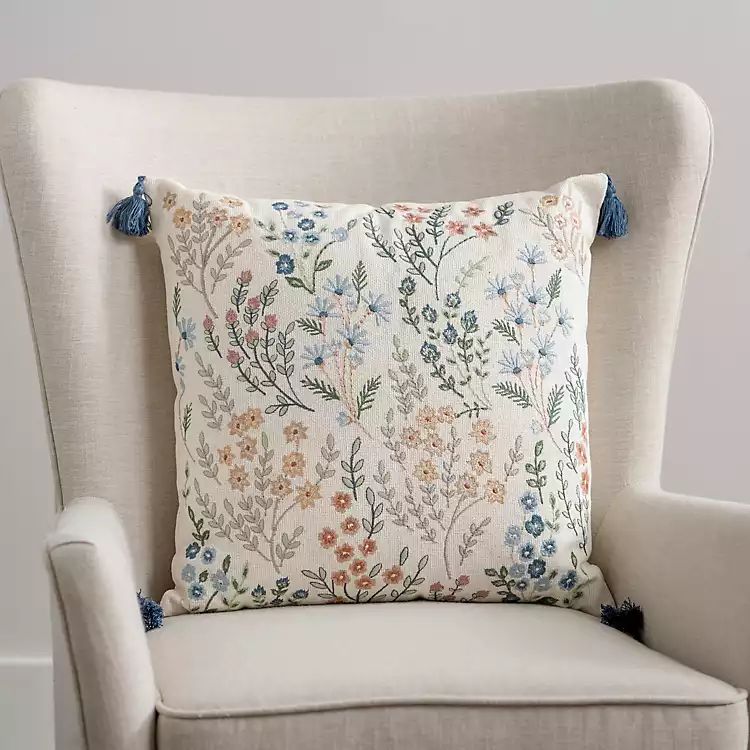 New! Garden Blooms Pillow | Kirkland's Home