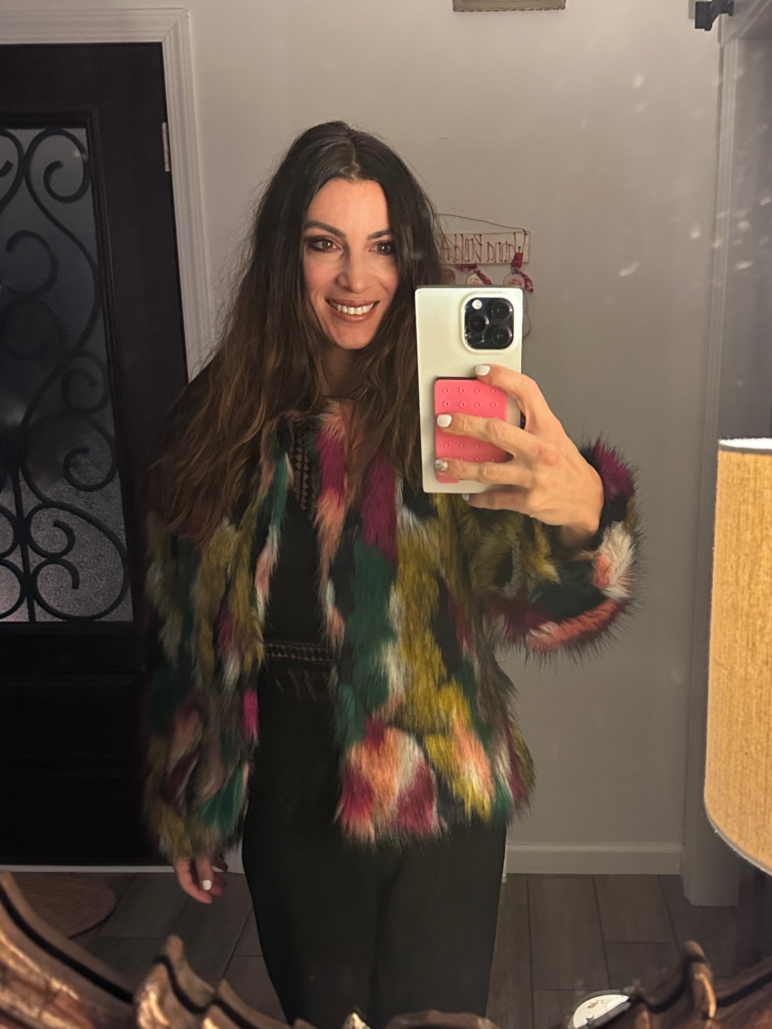 Multicolor Faux Fur Coat

#LTKHoliday