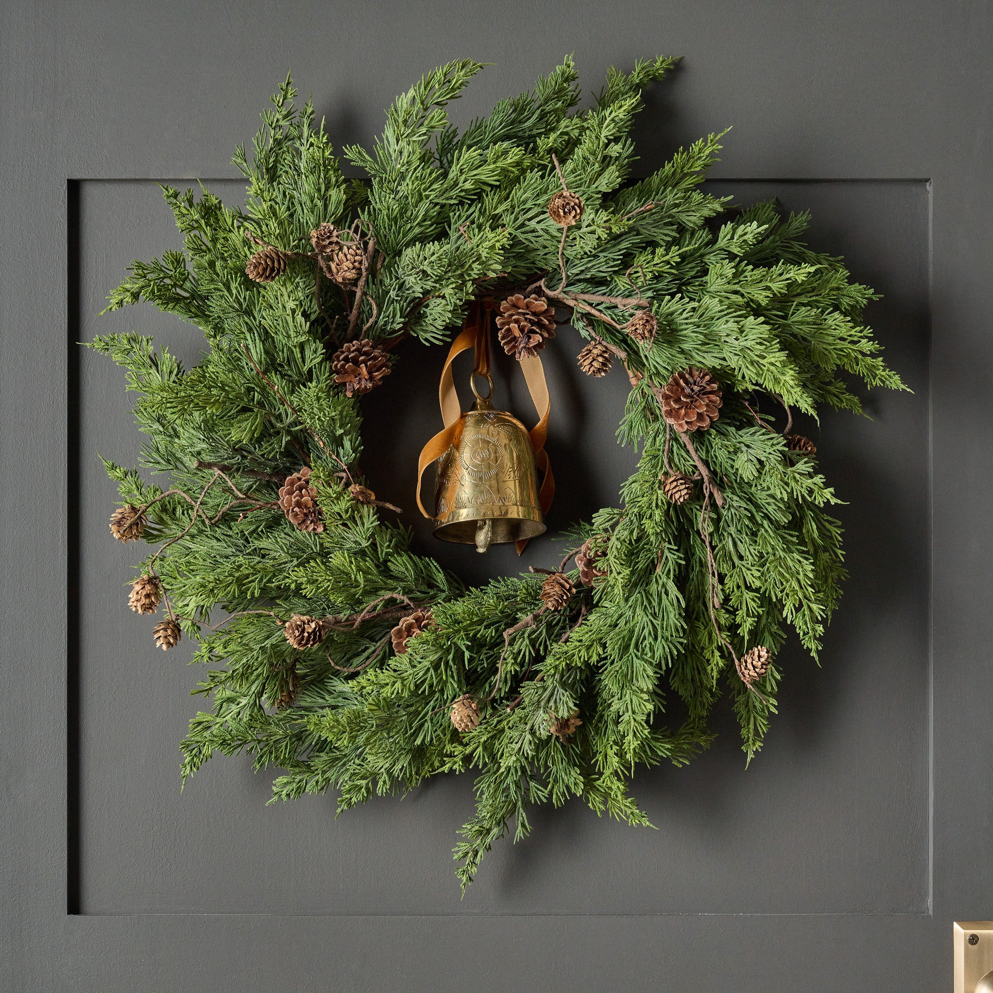 Real Touch Maeve Pine Wreath | Magnolia