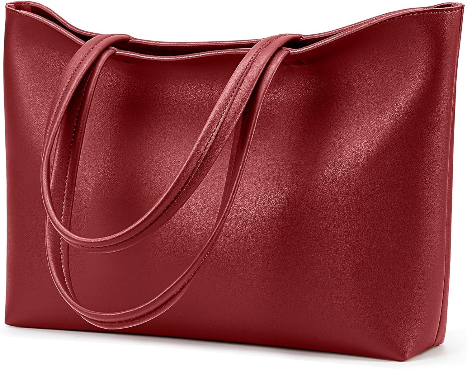 KALIDI Tote Bag Zipper Shoulder Bag Vegan Leather Purses Satchel for Women | Amazon (US)