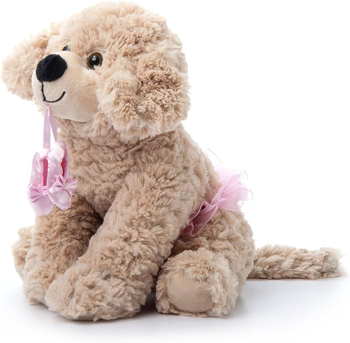 The Petting Zoo Ballerina Scruffy Dog Stuffed Animal, Gifts for Kids, Caramel Brown Dog Plush Toy... | Amazon (US)