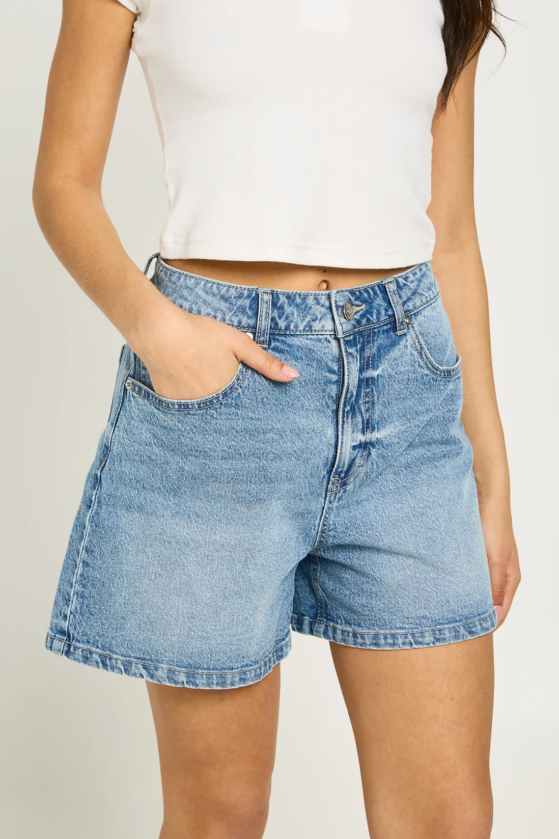 Shorts | Denim Mom Short | boohoo | Boohoo.com (UK & IE)