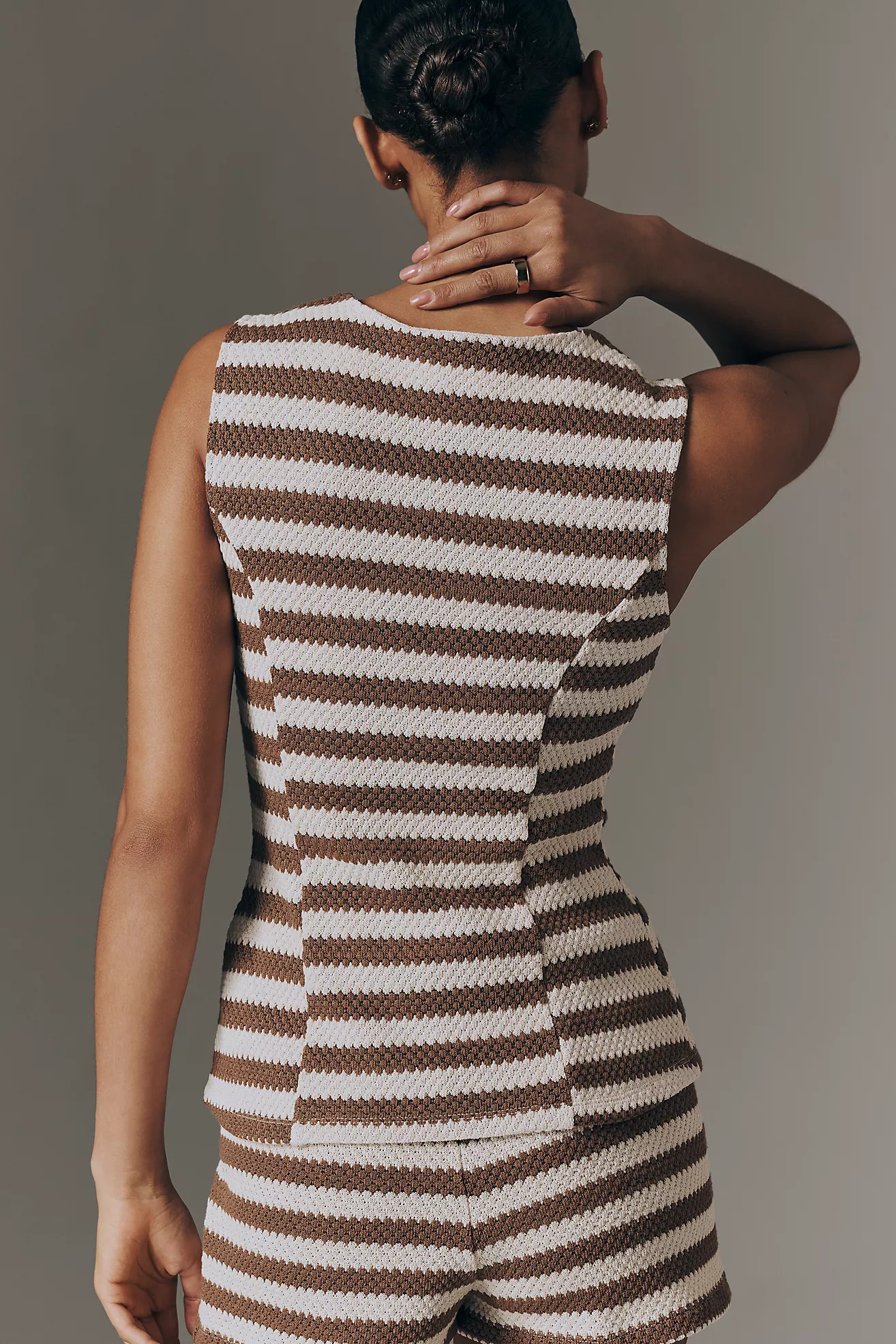 Maeve Structured Knit Vest | Anthropologie (US)