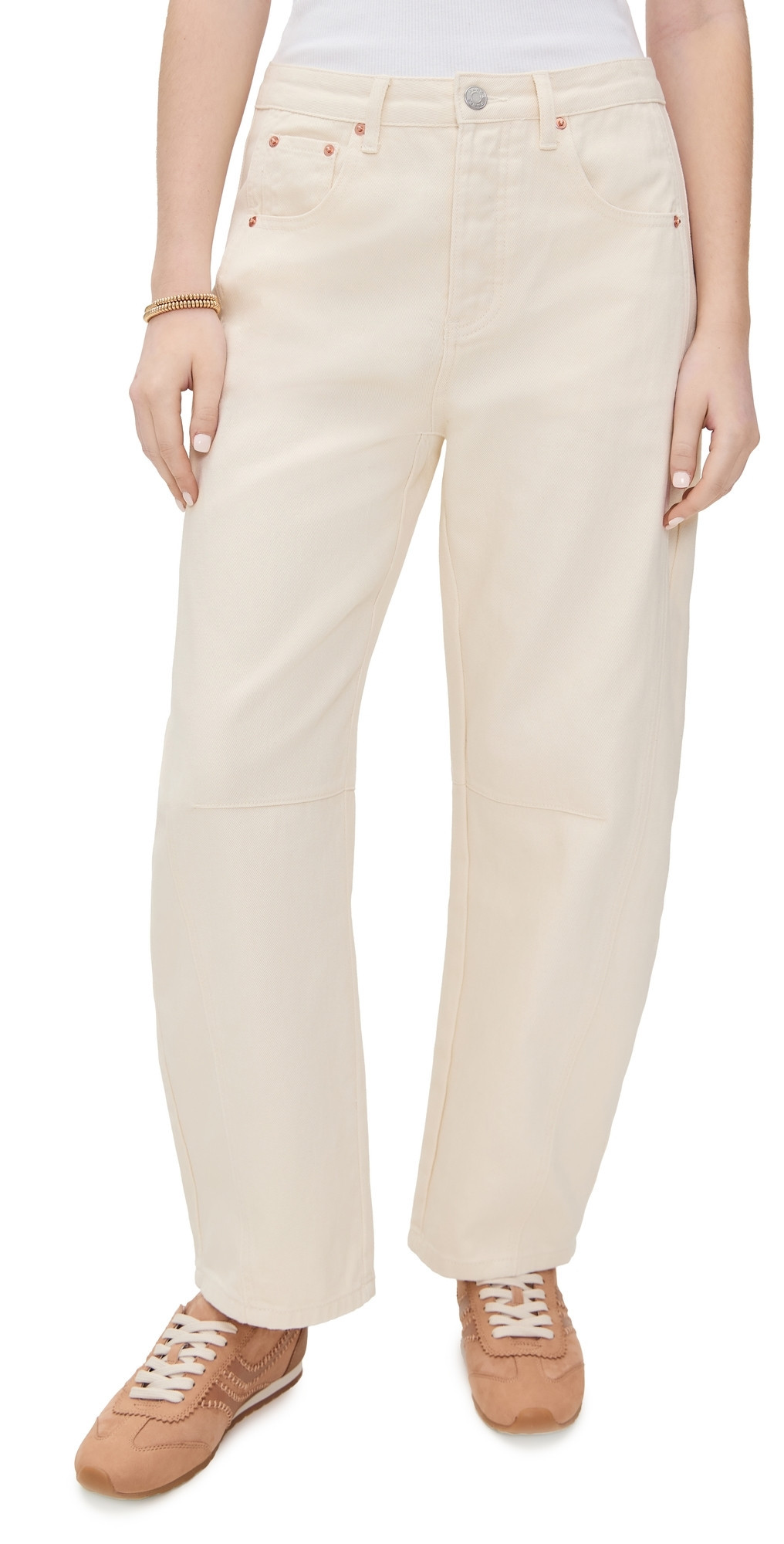 PARKE Horseshoe Jeans Cream 23 | Shopbop