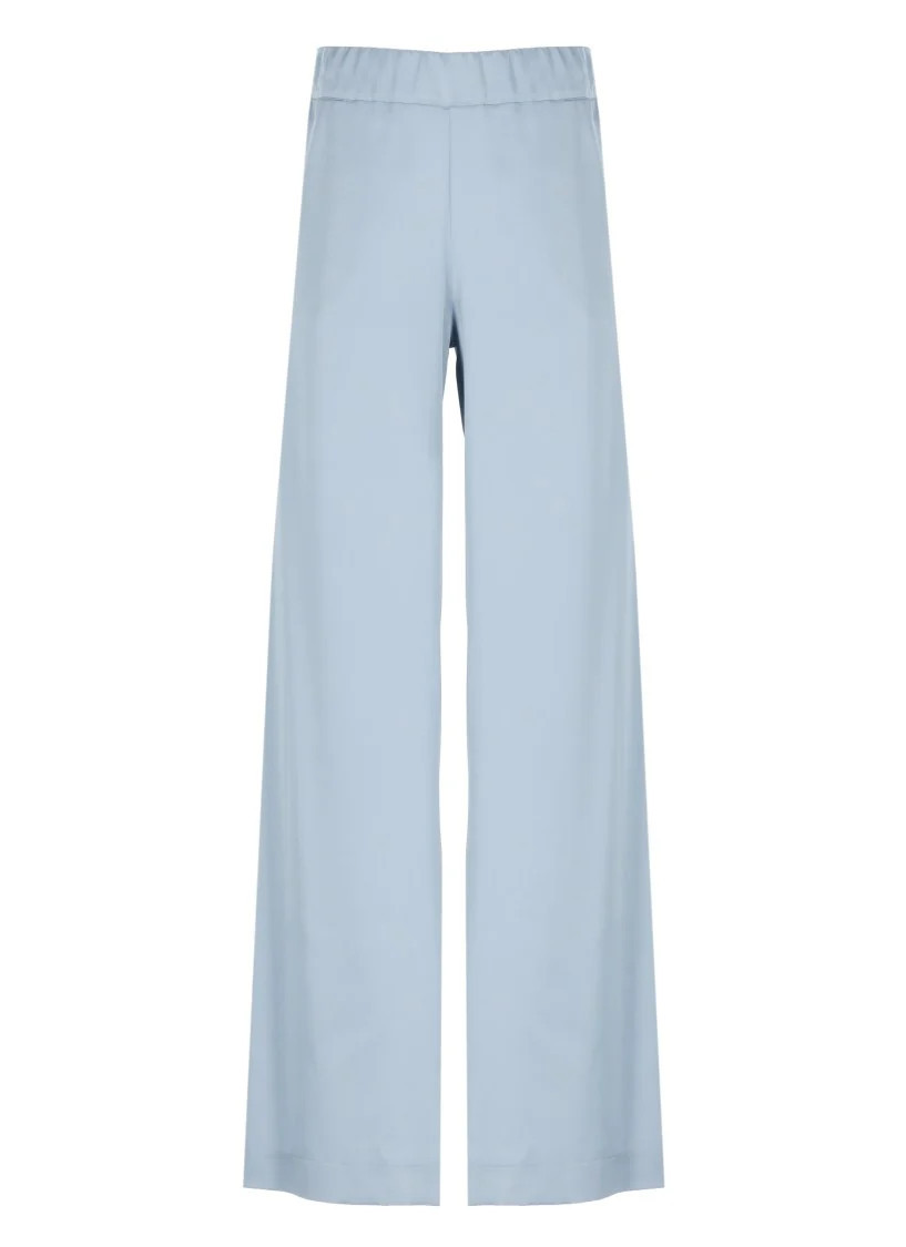 Light Blue Satin Pants | Shop Simon