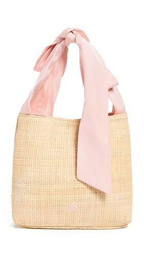 PAMELA MUNSON Women's Mixed Media Mini Bow Bag, Pink Sand, One Size | Amazon (US)
