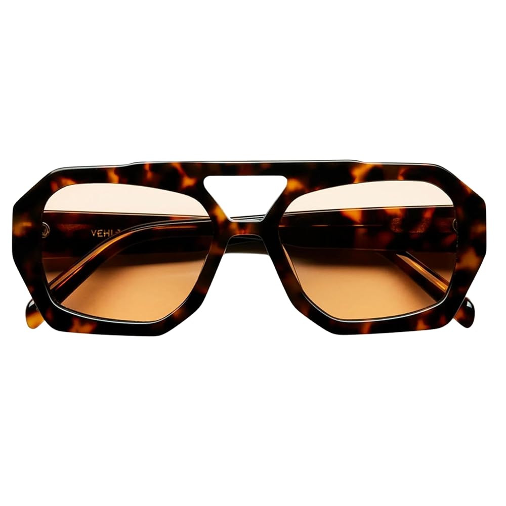 Sunglasses Womens Trendy Aviator for Women Hexagonal Square Dupes Thick Frame Double Bridge Sun G... | Amazon (US)