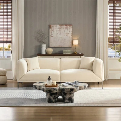 Modern Sofa For Living Room Family Movie Nights & Reading Hours | Wayfair North America