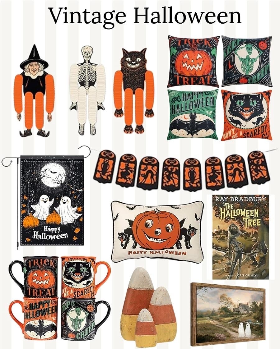 Vintage-inspired Halloween decor has such a fun, nostalgic feel. 🎃 From classic pumpkins to charming seasonal accents, these are the pieces that bring so much character to fall decorating.

Vintage Halloween, Halloween decor, fall home, seasonal styling, cozy home, home inspiration

#LTKSeasonal #LTKHome
