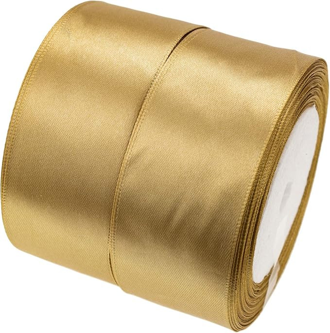 ATRibbons 50 Yards 1-1/2 inch Wide Satin Ribbon Perfect for Wedding,Handmade Bows and Gift Wrappi... | Amazon (US)