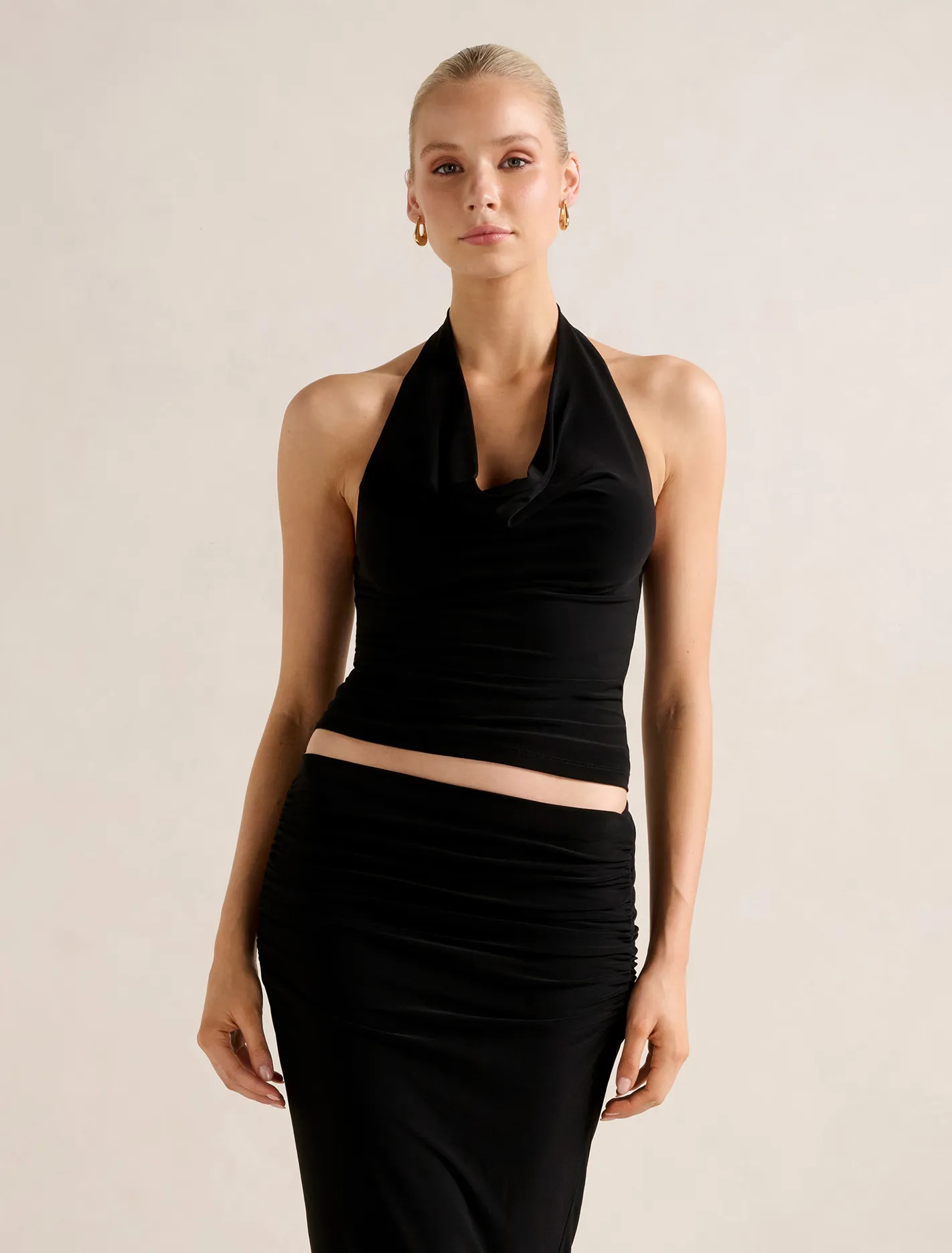 Della Cowl Halter Top | Forever New (AU)