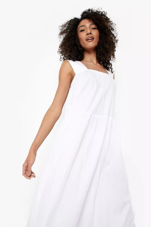 Tall Cotton Wide Strap Maxi Dress | Boohoo.com (US & CA)