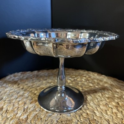 Vintage International Silver Compote Pedestal Bowl Or Candy Dish | eBay US