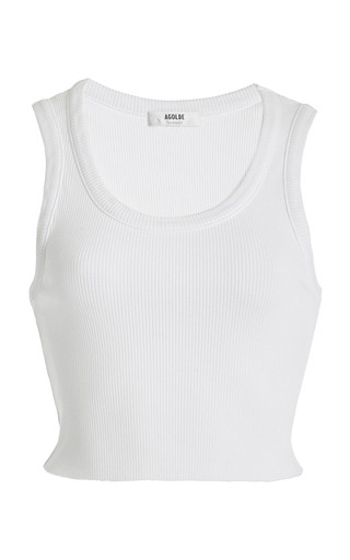 Poppy Cotton-Blend Cropped Tank Top | Moda Operandi (Global)