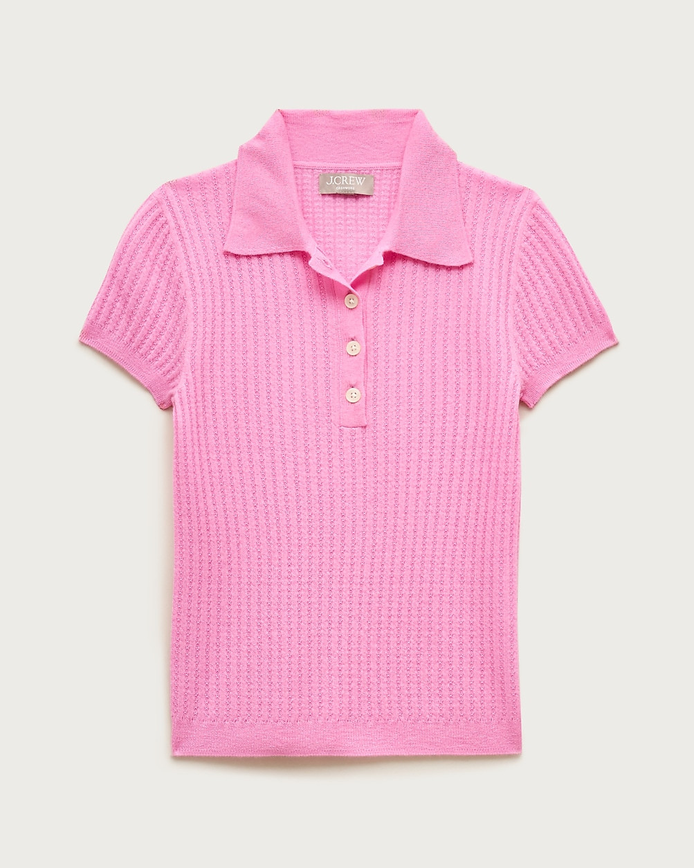 Featherweight ribbed cashmere short-sleeve sweater-polo | J. Crew US