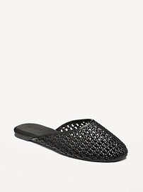 Faux-Leather Woven Mule for Women | Old Navy (US)