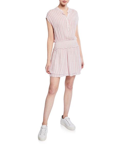 Rails Angelina Striped Short-Sleeve Dress | Neiman Marcus
