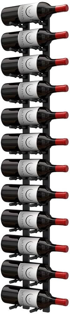 Ultra Wine Racks Wall Mounted Wine Racks (4 Foot 1 Deep, Matte Black) | Amazon (US)