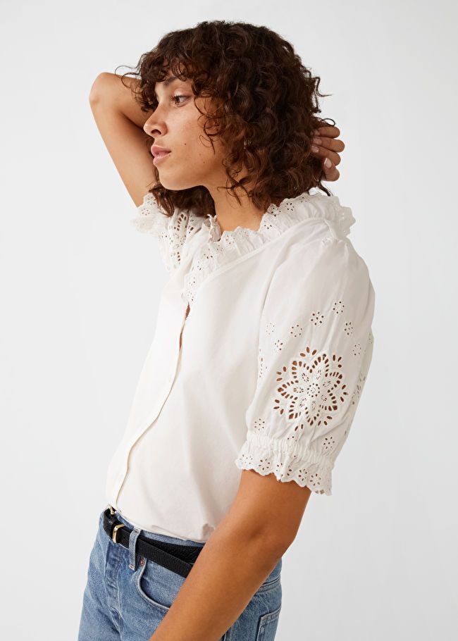 Frilled Embroidery Blouse | & Other Stories (EU + UK)