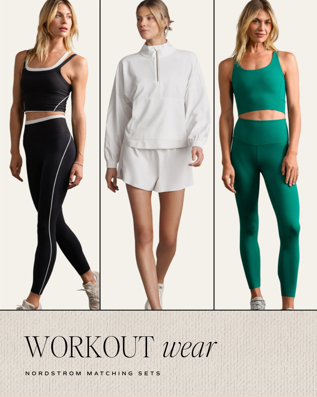 Nordstrom matching workout sets I'm absolutely loving.

#LTKSeasonal