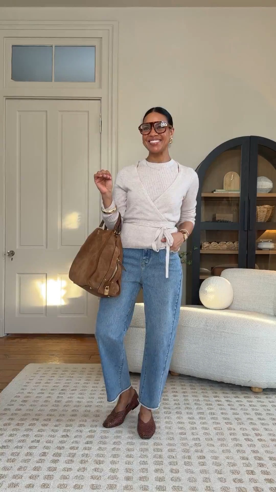 Denim for work is my love language. Wearing a small in all tops, a 4 in the blazer, a medium in the utility jacket, and a 2 regular length (I’m 5’4) in all denim! Size down in the straight leg if you have a booty for no waist gap! Which look is your favorite? Everything’s from @whbm - they have so many cute things for work! #WHBMPartner































Workwear outfits, jeans for work, work outfit inspiration, winter outfits, over 50 fashion, casual outfit inspiration, over 40 fashion, midlife fashion, classic style, cool jeans, 2026 jeans 

#LTKWorkwear #LTKgrwm #LTKootd