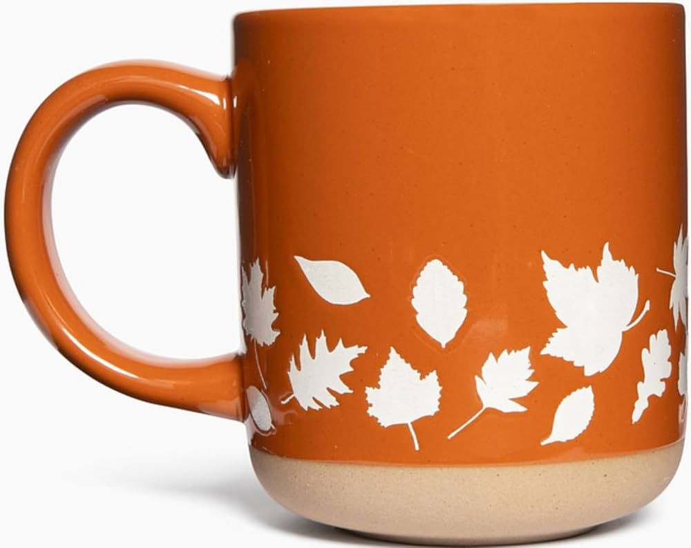 Sweet Water Decor Fall Mug Handcrafted Stoneware Coffee Mug with Autumn Leaves Design - Cozy and ... | Amazon (US)