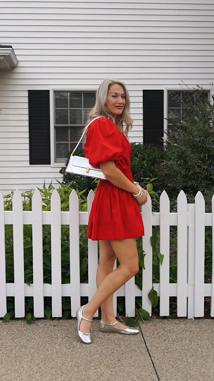 Classic fall arrivals from Sofia Collections. Fall outfit ideas: red pieces, metallic flats, Mary Jane flats, fall dress

#LTKSeasonal #LTKVideo #LTKFindsUnder50