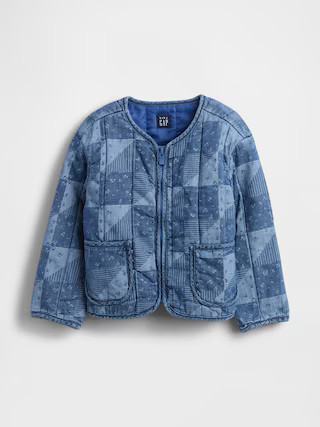 Baby & Toddler Quilted Patchwork Denim Jacket | Gap (US)