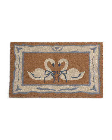 18x30 Swan Bows Coir Doormat | TJ Maxx