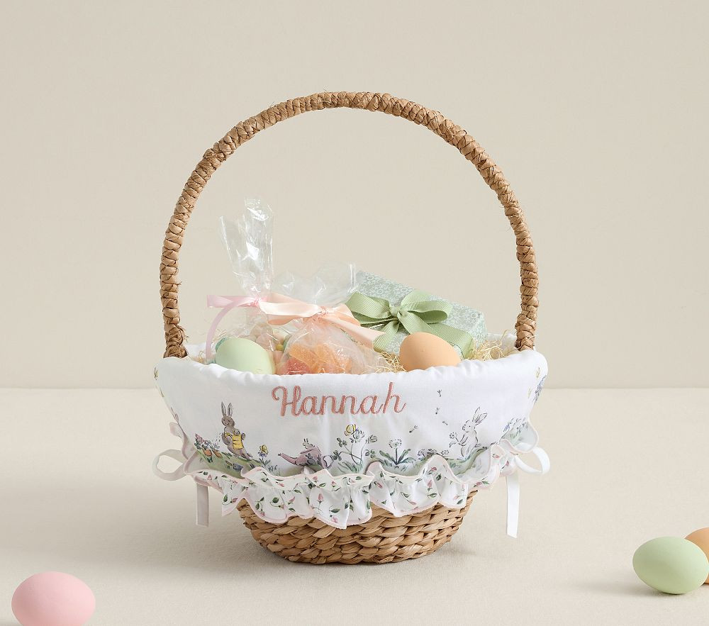 Riley Sheehey Bunny Landscape Easter Basket Liner | Pottery Barn Kids