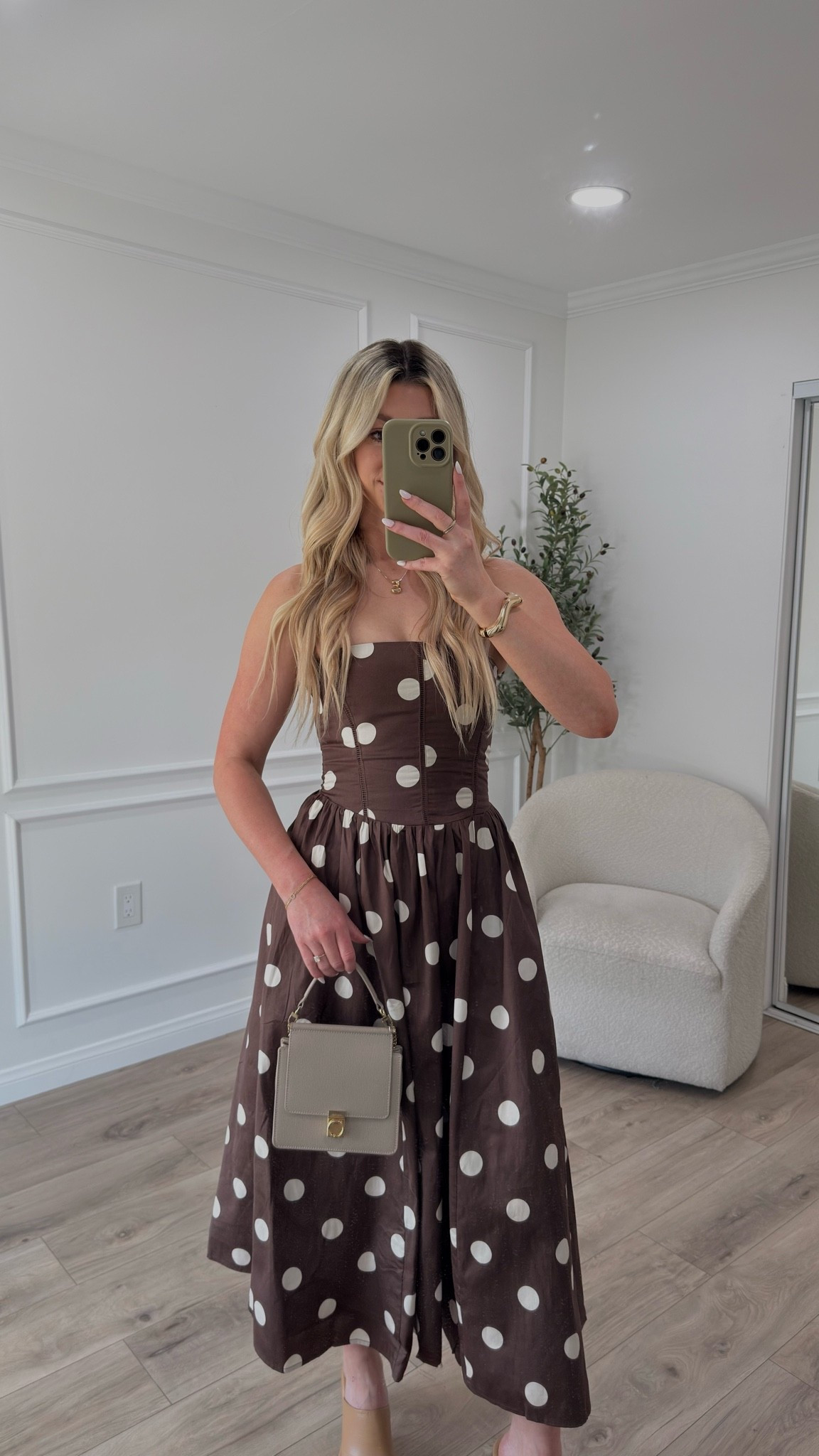 Cutest polka dot dress - wearing size XS 🫶🏼

#LTKootd #LTKdayinmylife